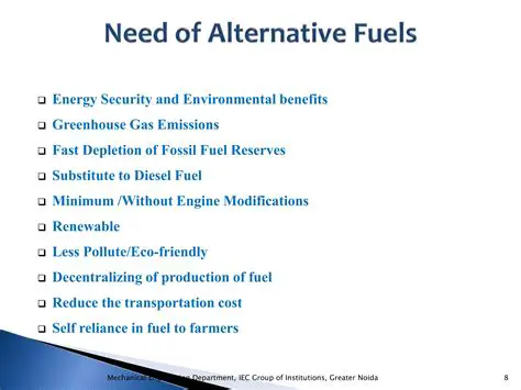 The Importance of Alternative Fuel Development