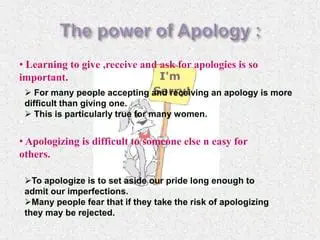 The Importance of Apologizing