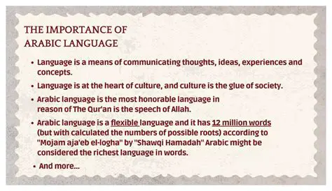 The Importance of Arabic Language Education