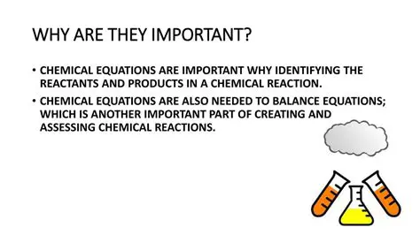 The Importance of Chemical Equations