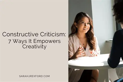 The Importance of Constructive Criticism