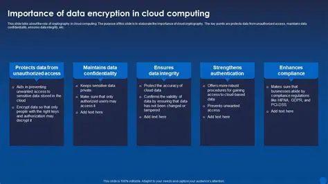 The Importance of Data Encryption in Cloud Computing