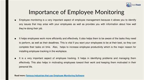 The Importance of Employee Monitoring