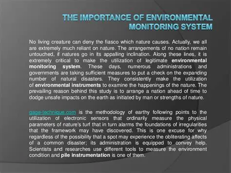 The Importance of Environmental Monitoring
