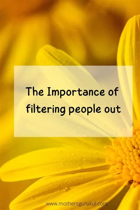 The Importance of Filtering