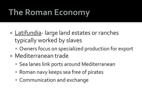 The Importance of Land and Slaves in the Roman Economy