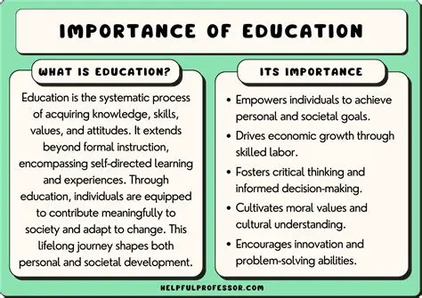 The Importance of Learning