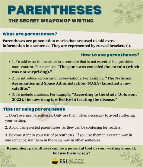 The Importance of Parentheses