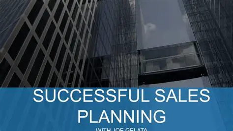 The Importance of Planning in Sales Performance