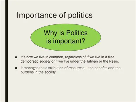 The Importance of Politics