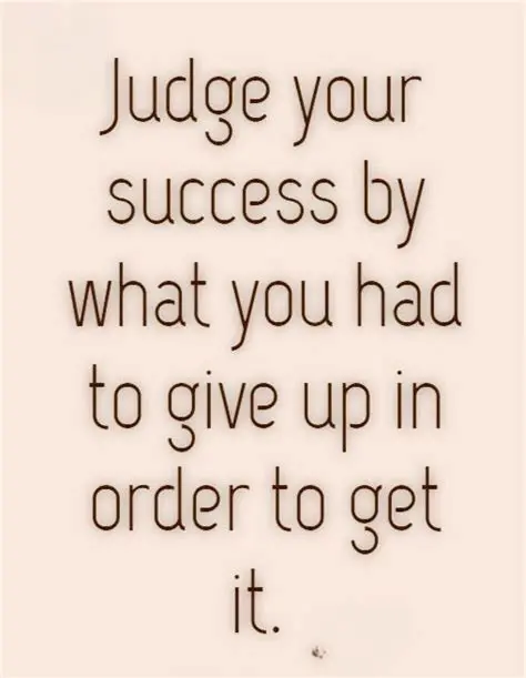 The Importance of Sacrifice in Achieving Success