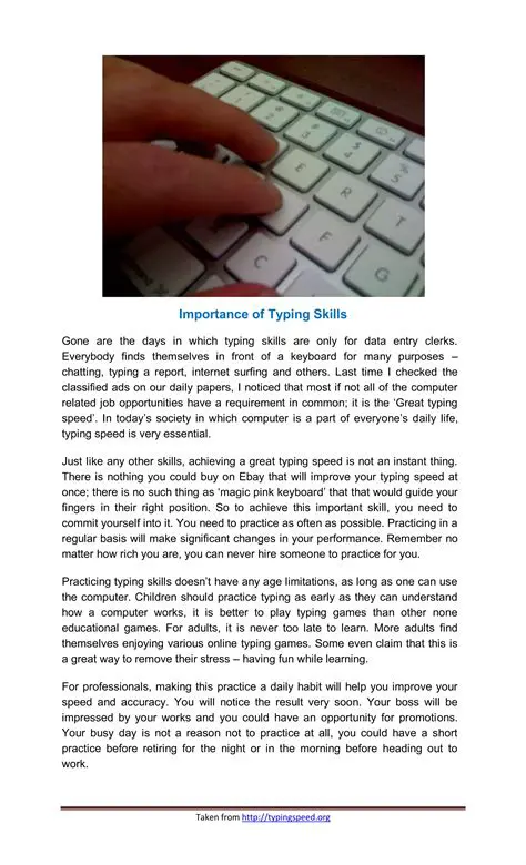 The Importance of Typing for Kids