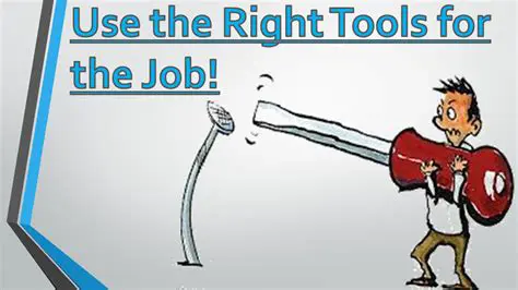 The Importance of Using the Right Tools