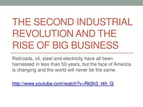 The Industrial Revolution and the Rise of Big Business