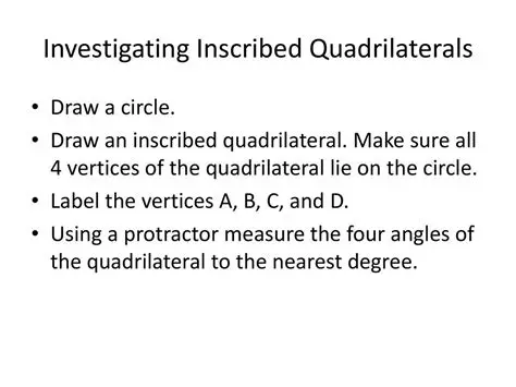 The Inscribed Quadrilateral