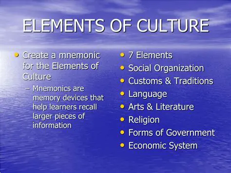 The Key Elements of Culture