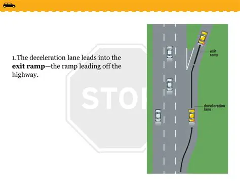 the lane will become an exit ramp