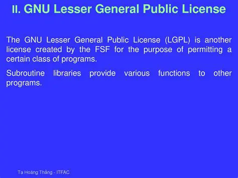 The LGPL License and Its Restrictions