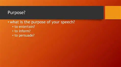 The Line that Reveals the Purpose of the Speech