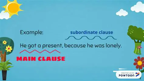 The Main Clause and the Subordinate Clause