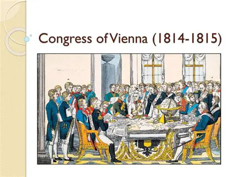The Main Purpose of the Congress of Vienna