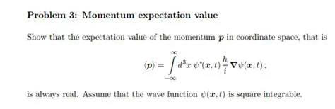 The Momentum Expectation Value