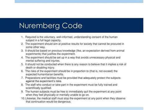 The Most Important Contribution of the Nuremberg Code