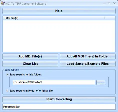 The Need for an MDI to TIFF File Converter