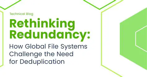 The Need for Deduplication