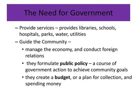 The Need for Government Officials