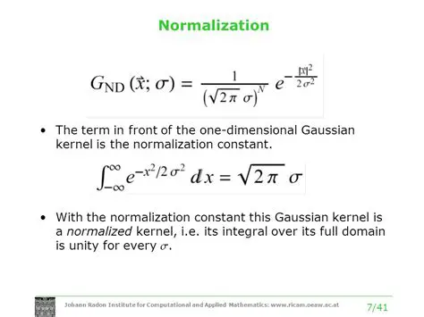 The Normalization Constant