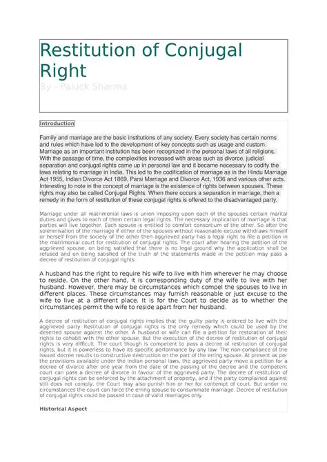 The Origins of the Conjugal Society Regime