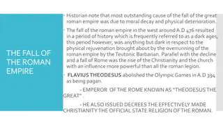 The Overrunning of the Roman Empire