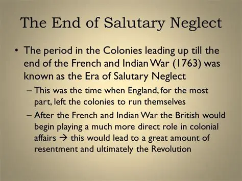 The Period of Salutary Neglect