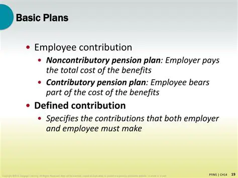 The plan must be contributory