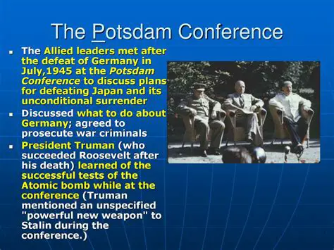 The Potsdam Conference and the German Surrender