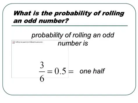 The Probability of Rolling an Odd Number