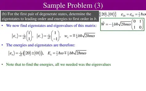 The Problem of Degenerate Eigenvalues