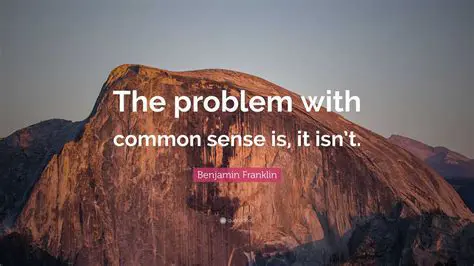 The Problem with Common Sense