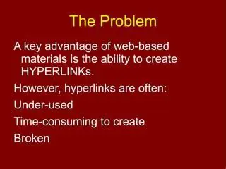 The Problem with Manual Hyperlink Creation