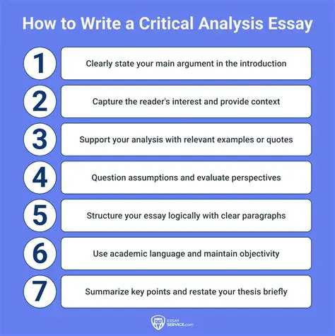 The Procedure of Writing a Critical Essay