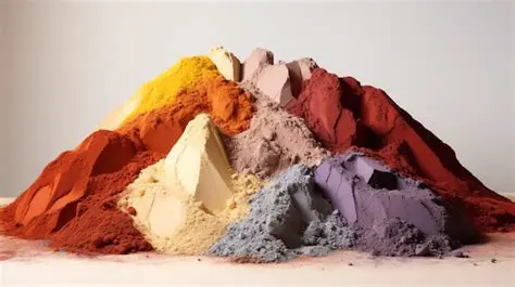 The process of making colored powders