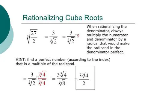 The Process of Rationalizing the Denominator
