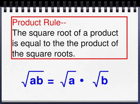 The Product Rule for Square Roots