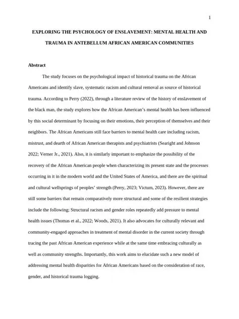 The Psychology of Enslavement