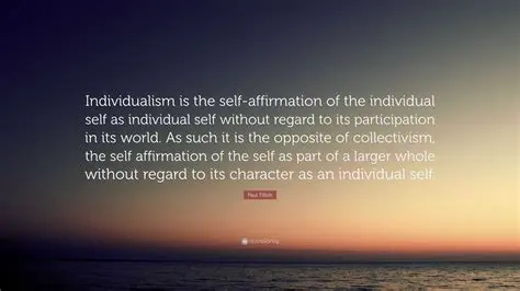 The Purpose of the Individual Self