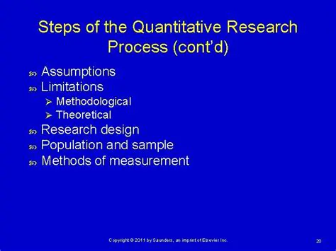 The Quantitative Research Process