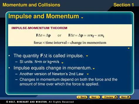 The Relationship Between Impulse and Momentum