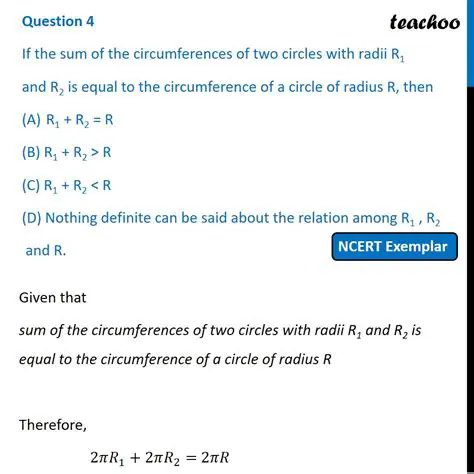 The Relationship Between Radii and Circumferences