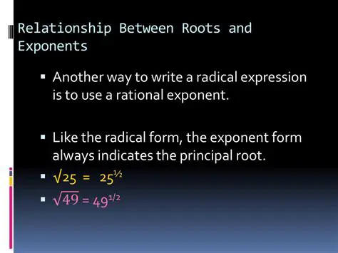 The Relationship Between Roots and Exponents
